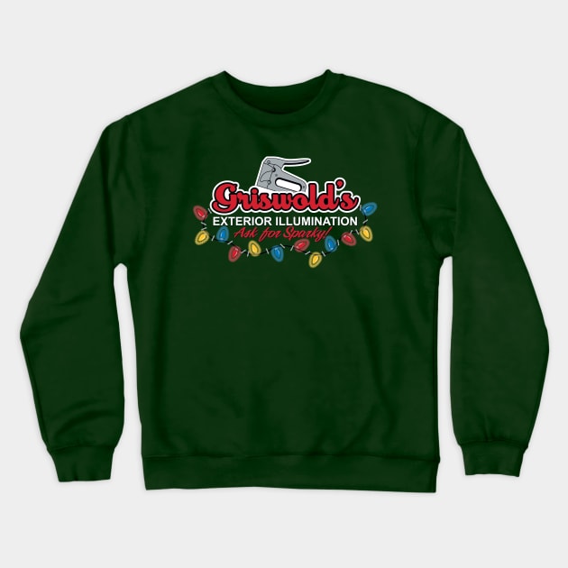 Griswold's Exterior Illumination Crewneck Sweatshirt by GradyGraphics